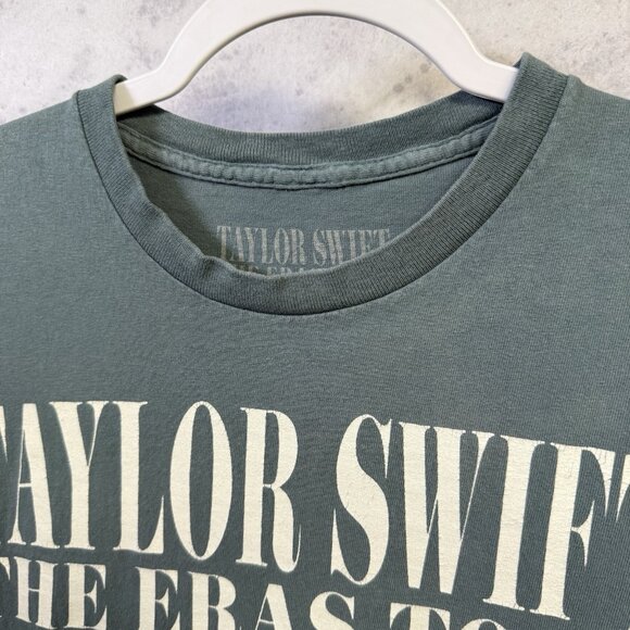 Taylor Swift The Eras Tour T Shirt Small 17x25 Gray Short Sleeve Tour - Picture 3 of 12